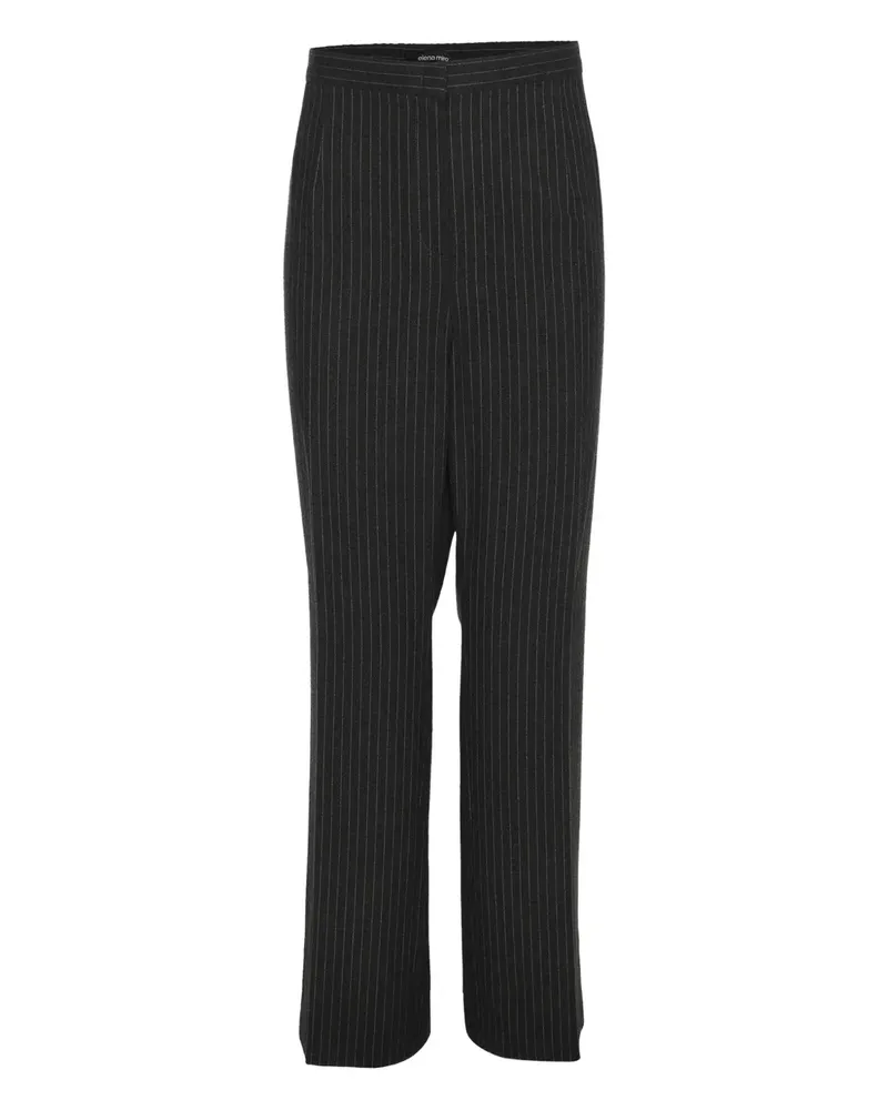Elena Mirò Gestreifte Hose - Grau Grau