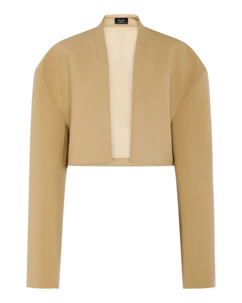A.W.A.K.E. Cropped-Blazer - Nude Nude