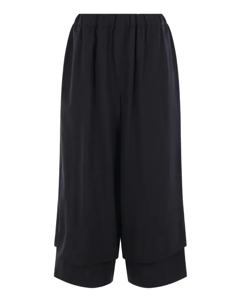 Comme des Garçons layered wide-leg trousers - Schwarz Schwarz