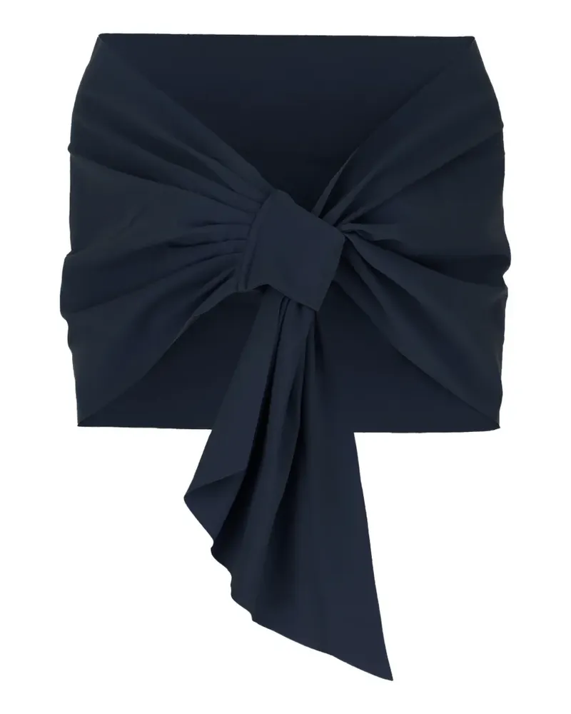 Chiara Boni Eva knotted cape - Blau Blau