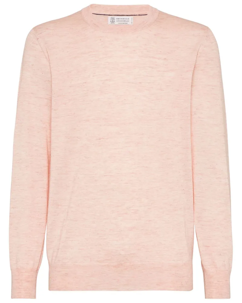 Brunello Cucinelli Pullover mit Rundhalsausschnitt - Rosa Rosa