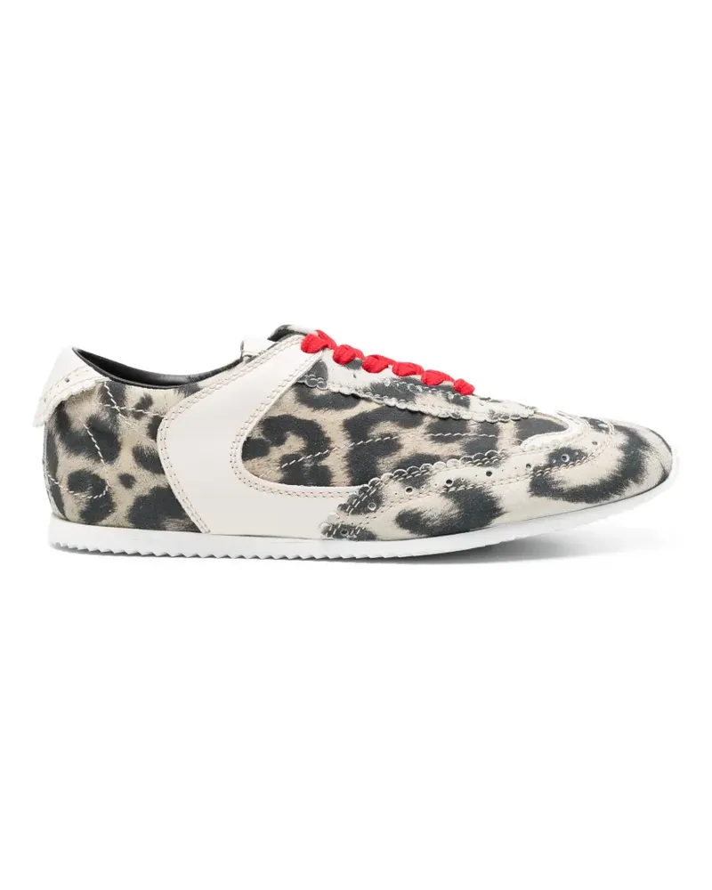 Ermanno Scervino Sneakers mit Animal-Print - Nude Nude
