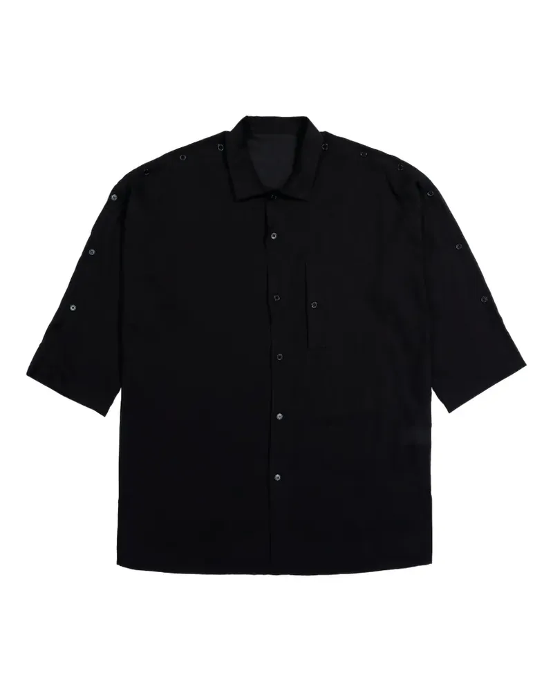 Yohji Yamamoto Geknöpftes Hemd - Schwarz Schwarz