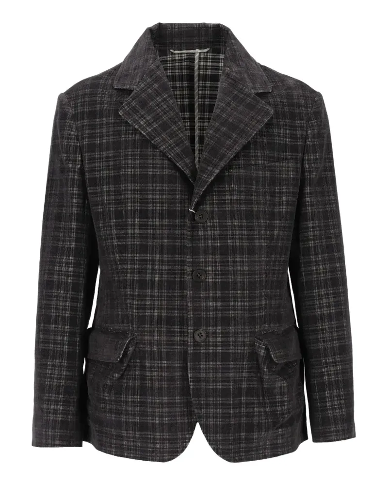 Vivienne Westwood Wreck Jacke mit Karo - Grau Grau
