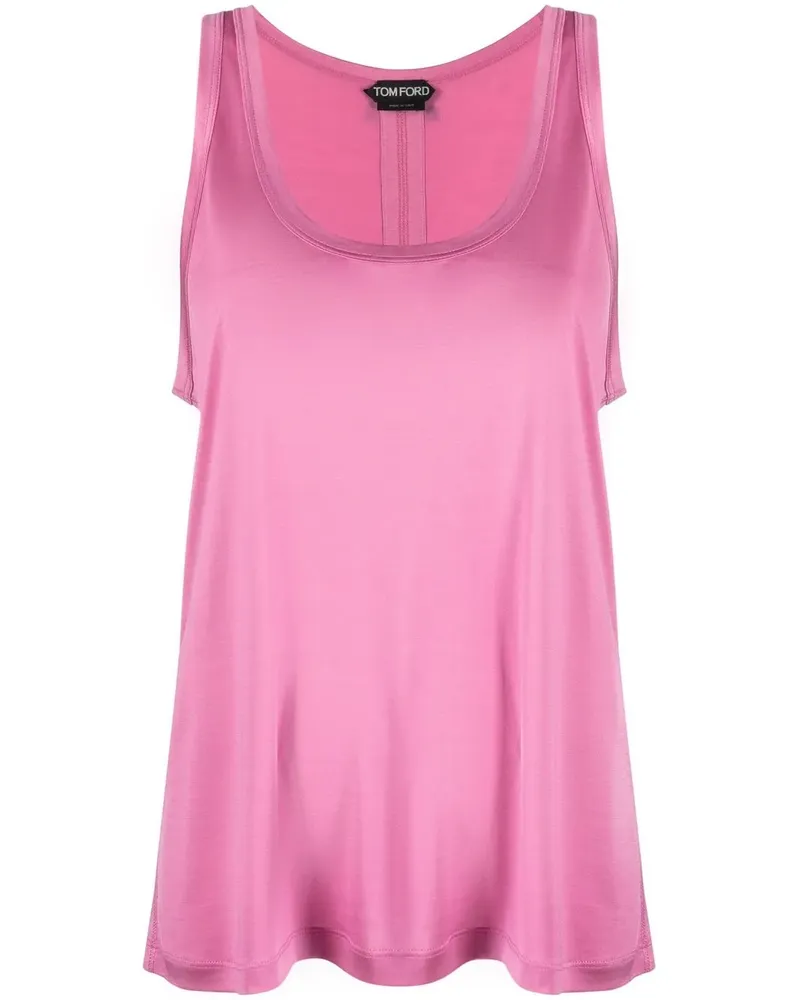 Tom Ford Tanktop mit Logo-Patch - Rosa Rosa