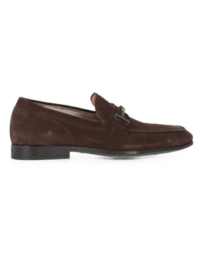 TOD'S T Timeless suede loafers - Braun Braun