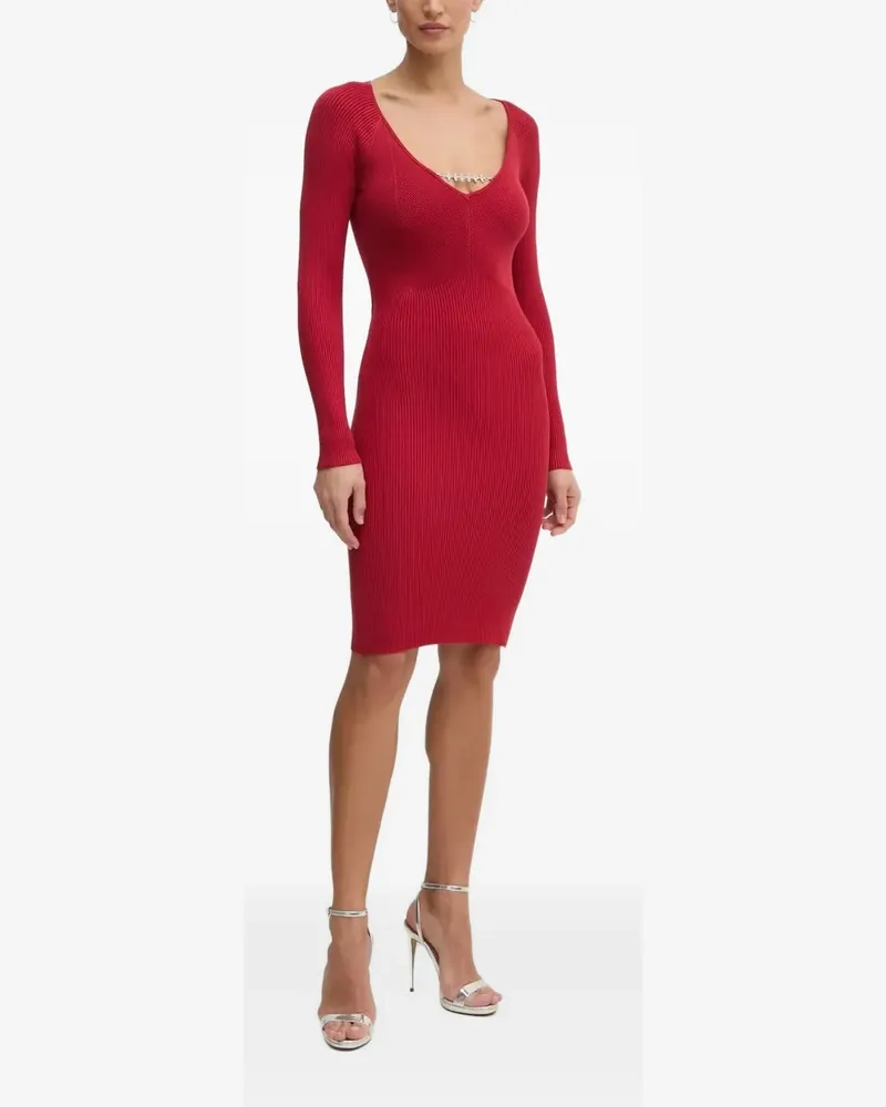 Guess Midikleid mit Kristallen - Rot Rot