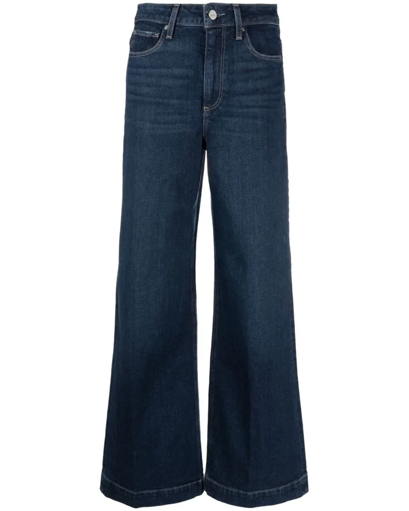 Paige Weite Cropped-Jeans - Blau Blau