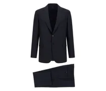 Anzug mit fallendem Revers - Blau