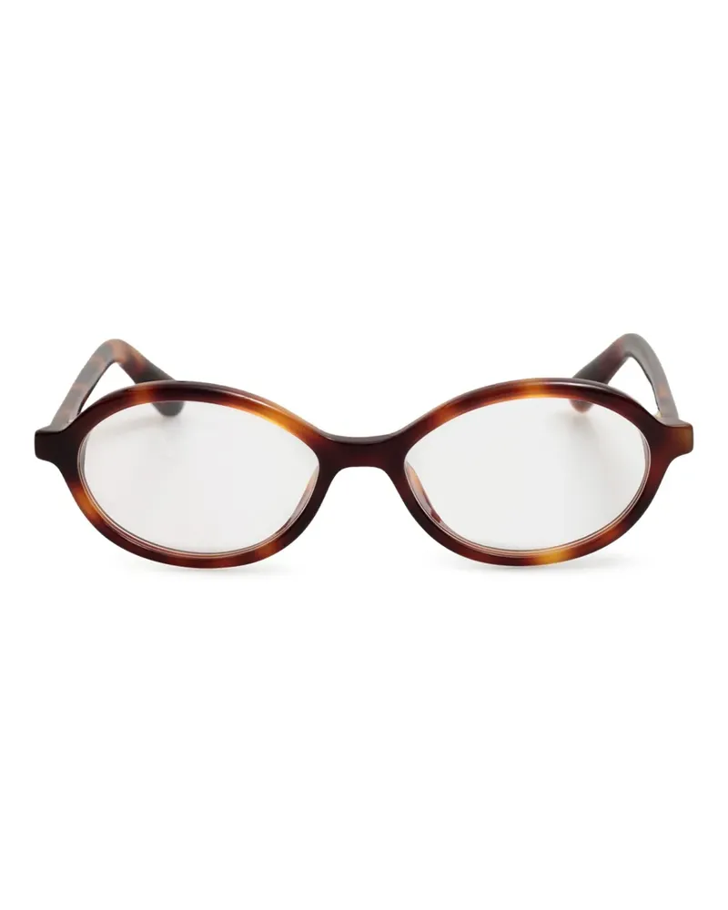 Jacquemus Brille mit ovalem Gestell - Braun Braun