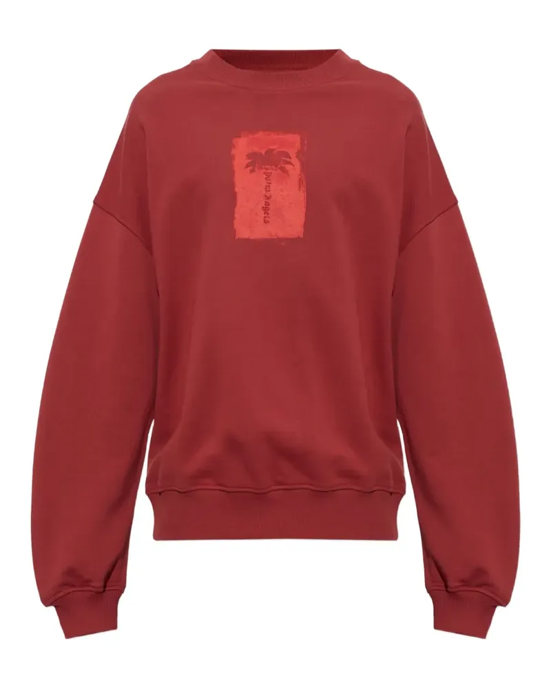 Palm Angels logo-print sweatshirt - Rot Rot