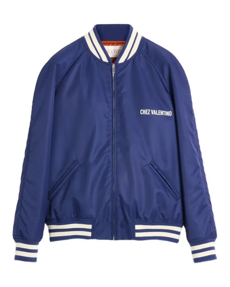 Valentino Garavani Bomberjacke mit Chez-Print - Blau Blau