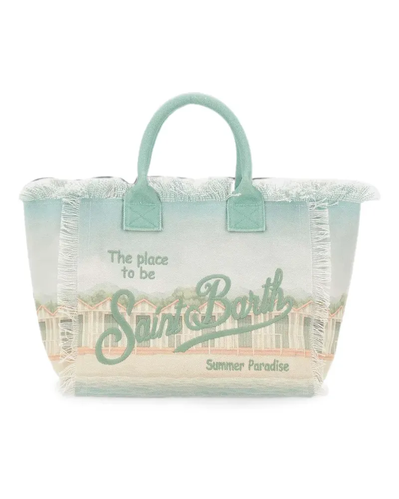 MC2 Saint Barth Vanity fringe-trim tote bag - Blau Blau