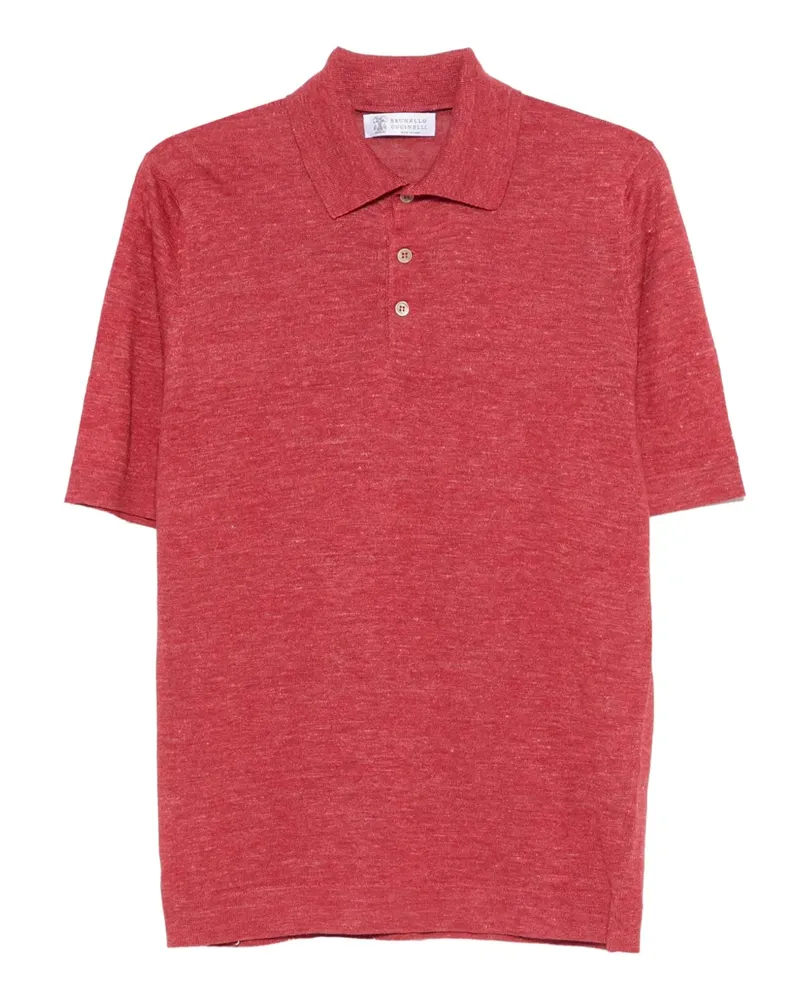 Brunello Cucinelli button-up polo shirt - Rot Rot