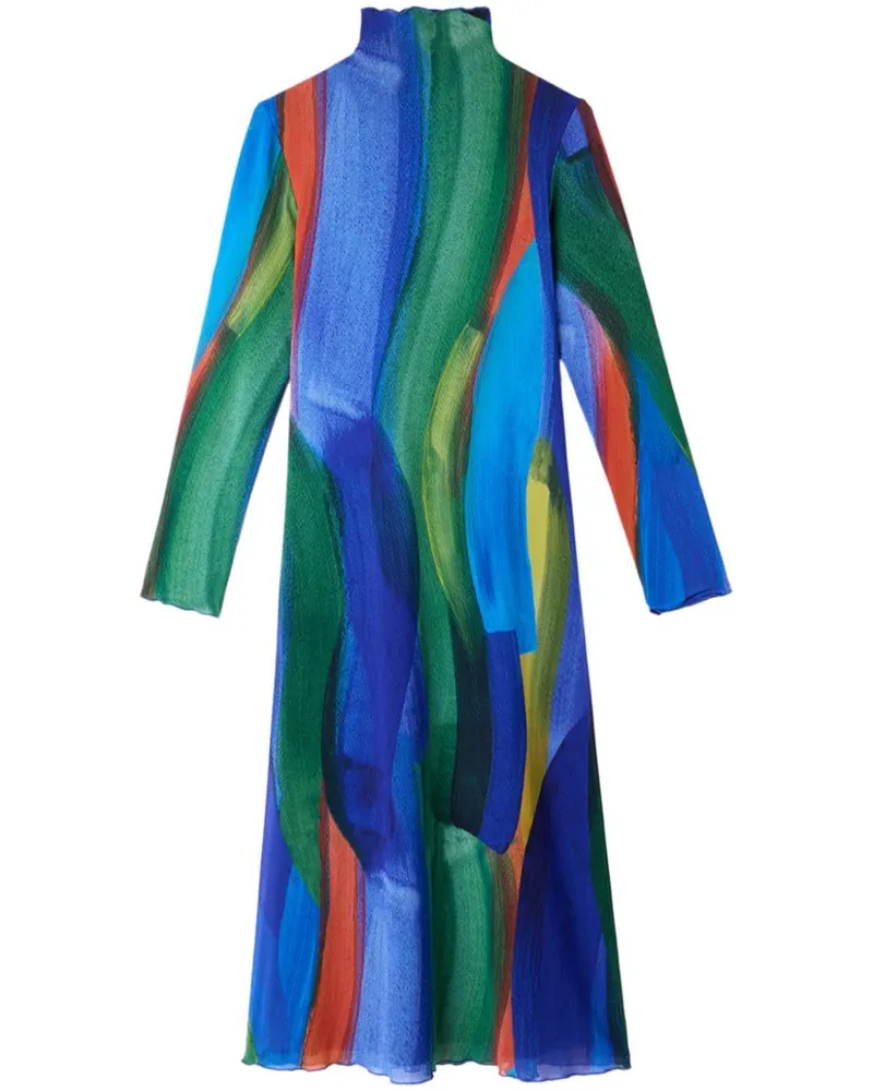 SUNNEI Pennellata Midikleid - Blau Blau