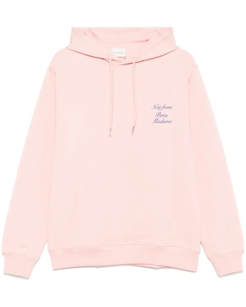 Drôle de Monsieur Le Hoodie Cursive Slogan - Rosa Rosa