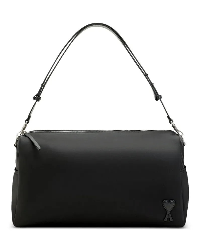 AMI Paris Große Marcel Schultertasche - Schwarz Schwarz