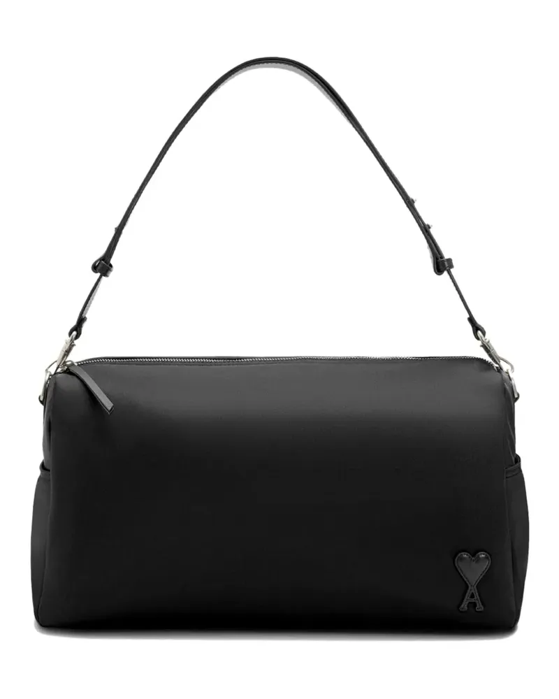AMI Paris Große Marcel Schultertasche - Schwarz Schwarz