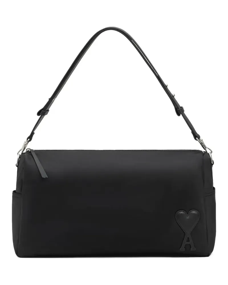 AMI Paris Große Marcel Schultertasche - Schwarz Schwarz
