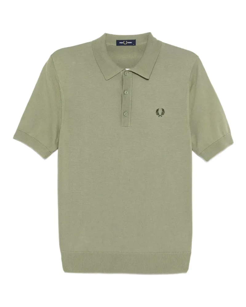 Fred Perry Poloshirt mit Logo-Stickerei - Grün Grün