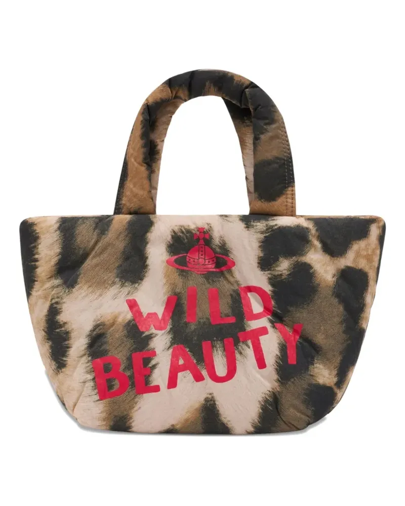 Vivienne Westwood leopard-print tote bag - Nude Nude