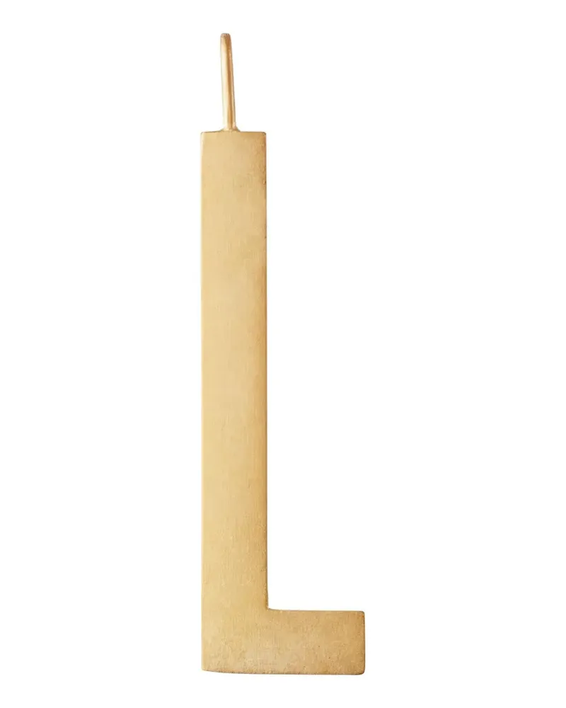 DESIGN LETTERS Halskette mit L-Anhänger - Gold Gold