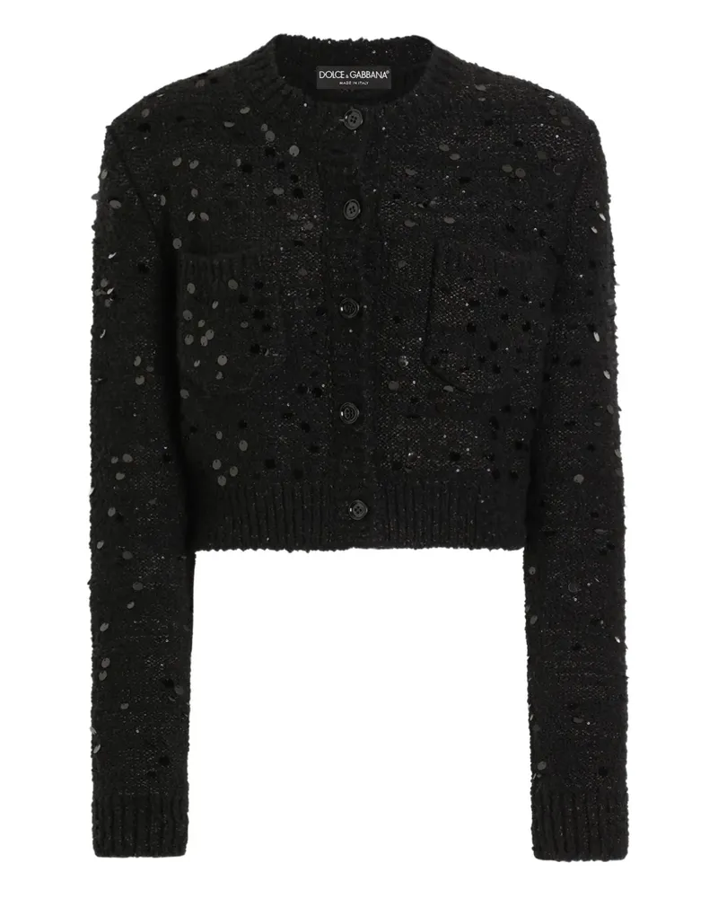 Dolce & Gabbana Cardigan mit Pailletten - Schwarz Schwarz
