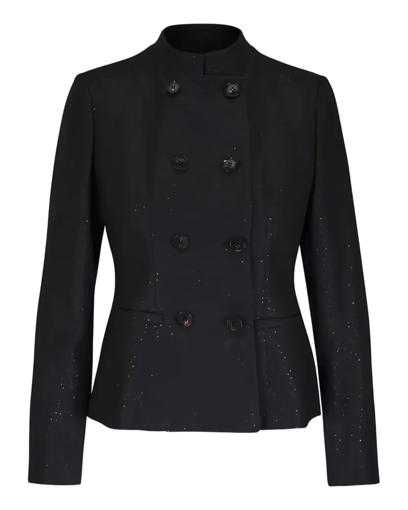 Kiton Doppelreihiges Sakko - Schwarz Schwarz