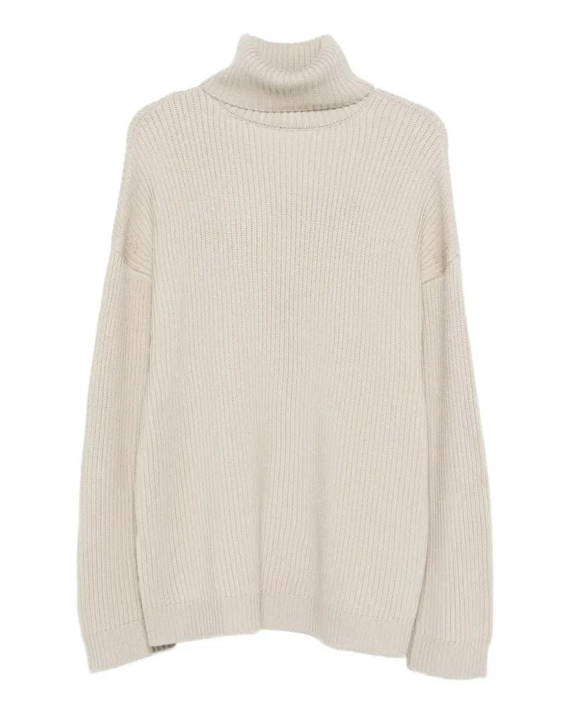 Entire Studios roll-neck ribbed sweater - Nude Nude