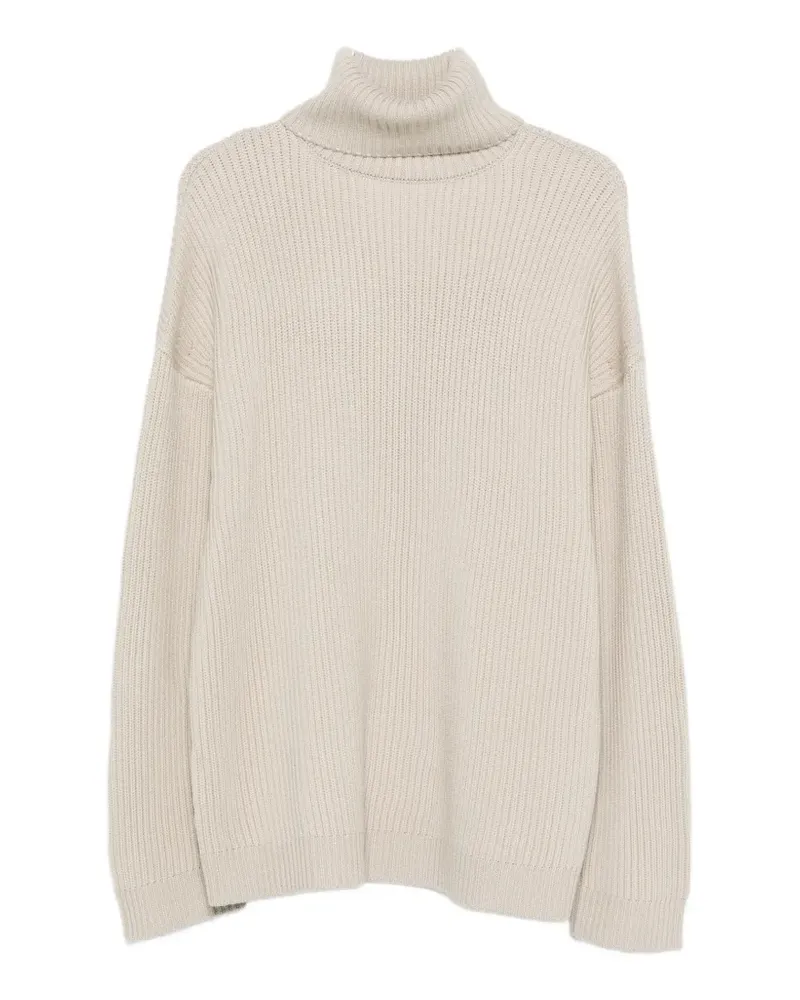 Entire Studios roll-neck ribbed sweater - Nude Nude