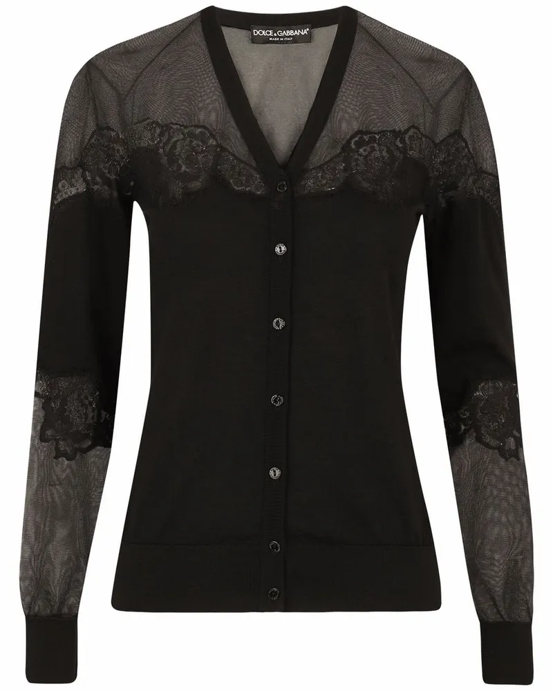 Dolce & Gabbana Cardigan mit Spitze - Schwarz Schwarz
