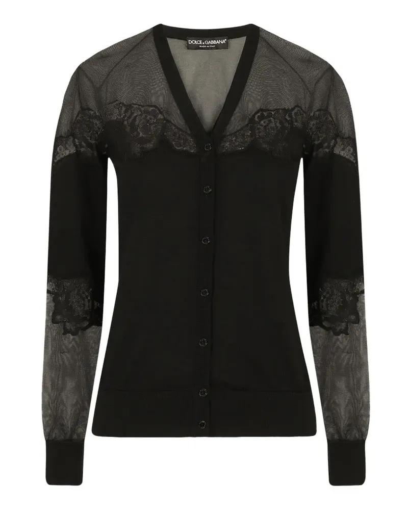 Dolce & Gabbana Cardigan mit Spitze - Schwarz Schwarz