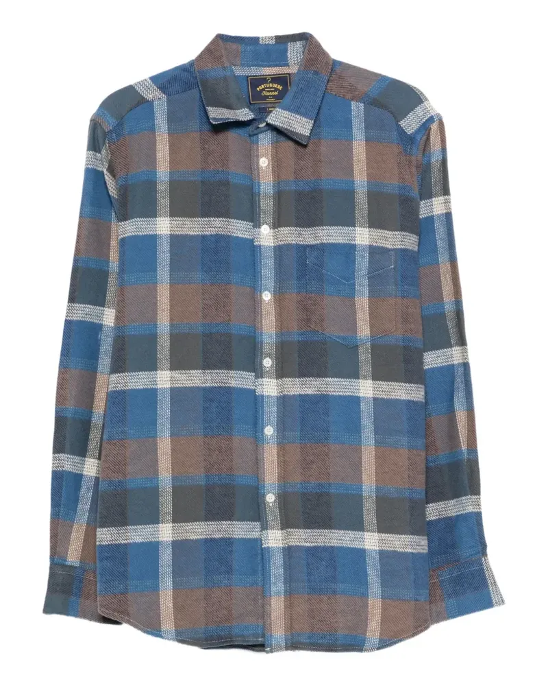 Portuguese Flannel check-pattern flannel shirt - Blau Blau