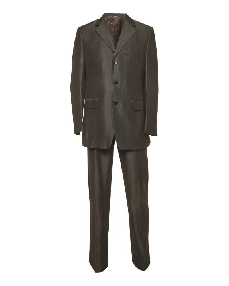 FourTwoFour on Fairfax Single-breasted notched-lapels suit - Grau Grau