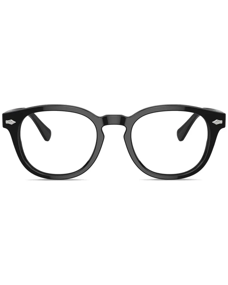 Ralph Lauren Brille mit rundem Gestell - Schwarz Schwarz