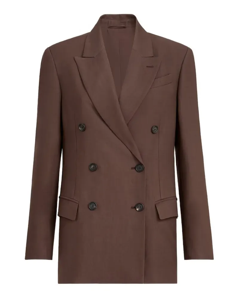 Brunello Cucinelli Doppelreihiges Sakko - Braun Braun