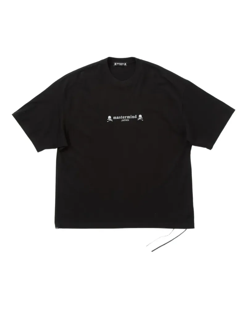 Mastermind Japan skull-embroidered T-shirt - Schwarz Schwarz