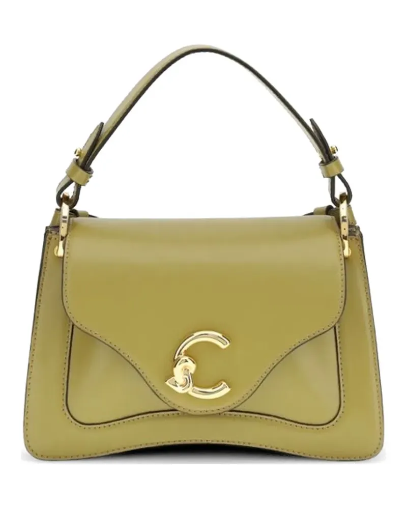 Coccinelle small C-me logo-plaque tote bag - Grün Grün