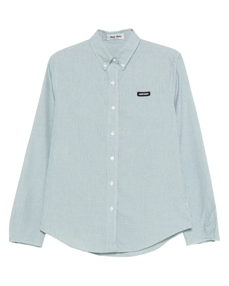 Miu Miu Hemd mit Muster - Grün Grün