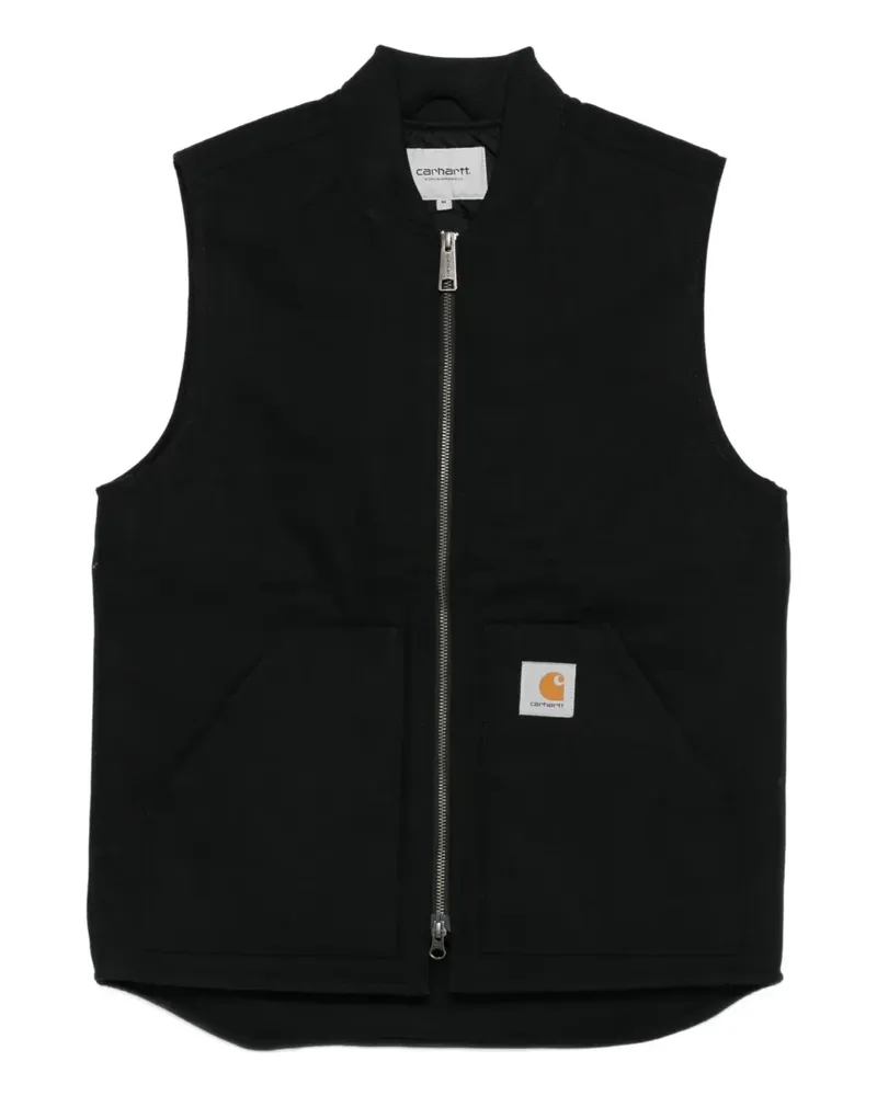 Carhartt WIP Beuteltasche mit Reißverschluss vorne - Schwarz Schwarz