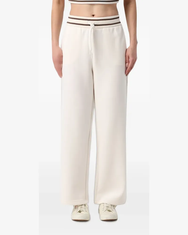 Emporio Armani drawstring-waistband track pants - Weiß Weiß