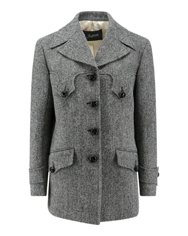 Seafarer Naima herringbone-pattern coat - Grau Grau