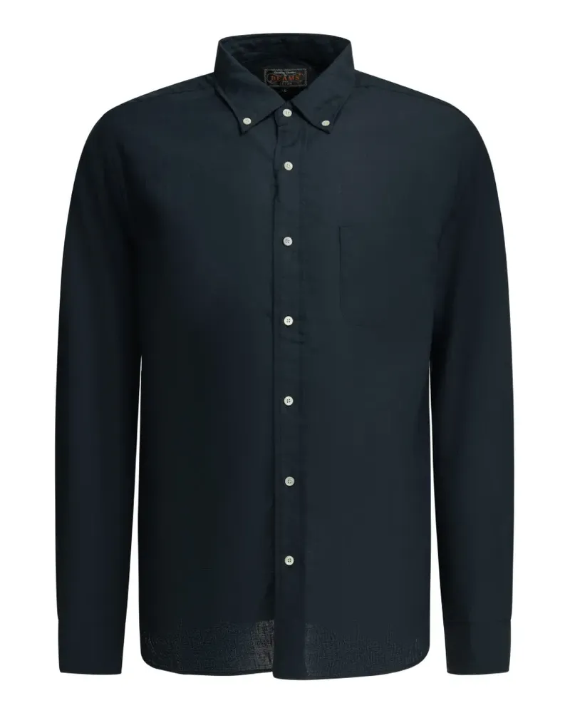 Beams Plus patch-pocket button-down shirt - Blau Blau