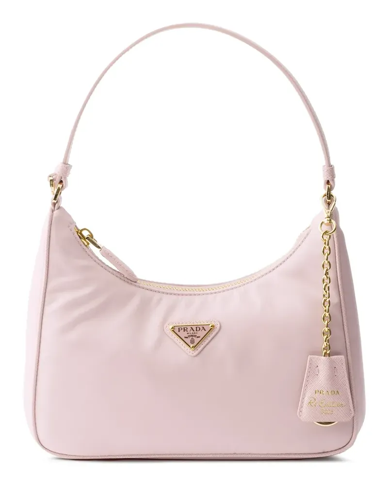 Prada Re-Edition 2005 Mini-Tasche Re-Nylon und Saffiano - Rosa Rosa