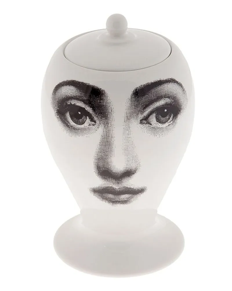 Fornasetti Buona notte' Vase Weiß