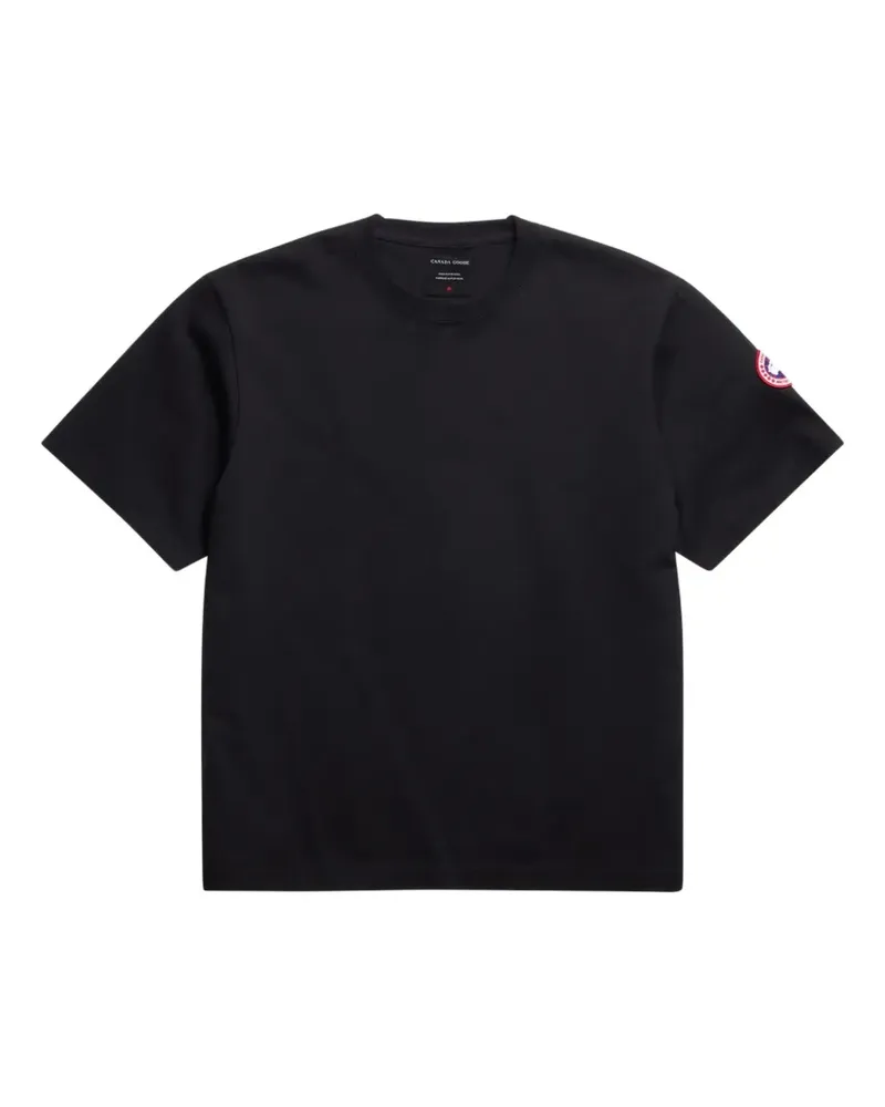 Canada Goose logo patch T-shirt - Schwarz Schwarz