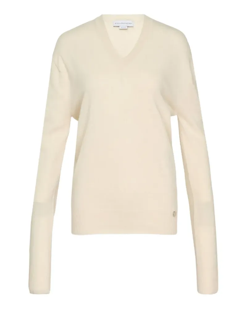 Stella McCartney Pullover mit V-Ausschnitt - Nude Nude