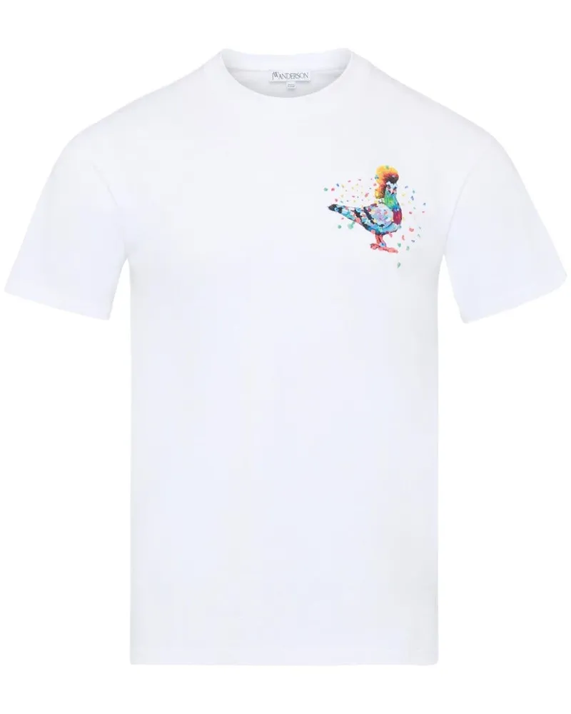 J.W.Anderson Pigeon T-Shirt aus Bio-Baumwolle Weiß