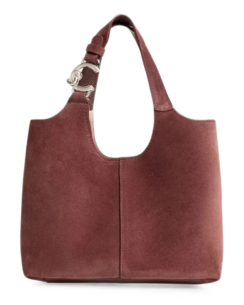 Coccinelle small C-Easy suede tote bag - Rot Rot