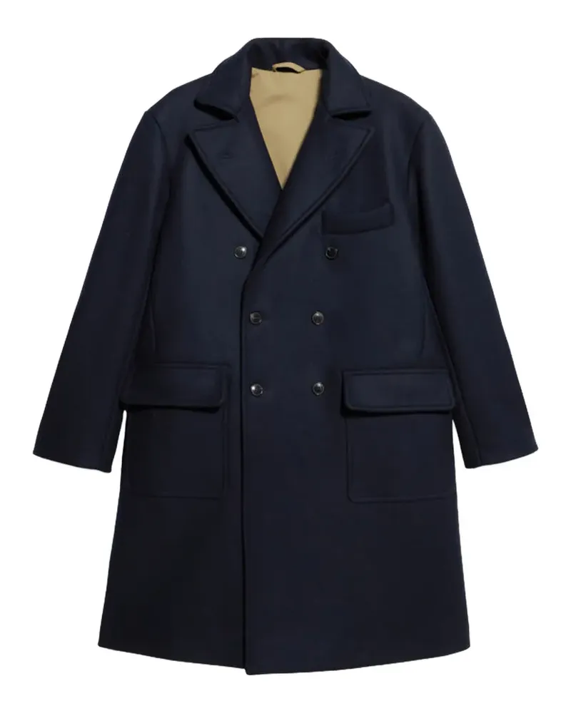 Fortela Serwilliam double-breasted flap-pocket coat - Blau Blau